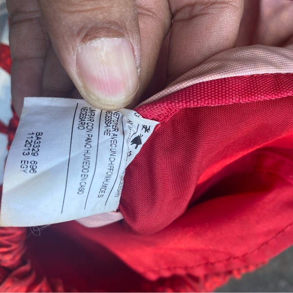 Nike Drawstring Backpack String Bag Red White Workout Athletes Gym Mini Bag - Picture 12 of 12